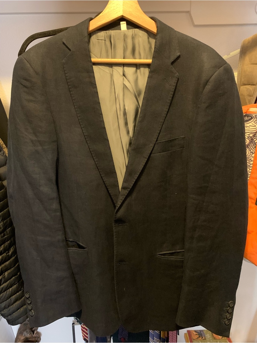 Murano Black Two-Button Sport Coat